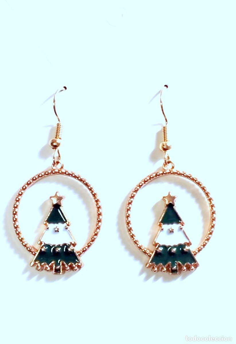 Joyeria: Pendientes navide&ntilde;os con &aacute;rbol de navidad, Nuevos - Foto 3