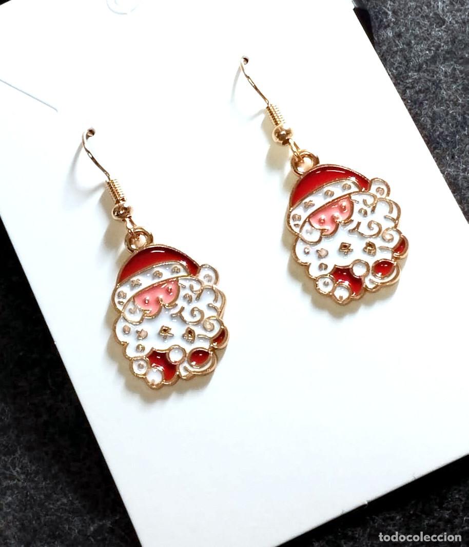 Joyeria: Pendientes navide&ntilde;os con pap&aacute; Noel, Nuevos - Foto 2