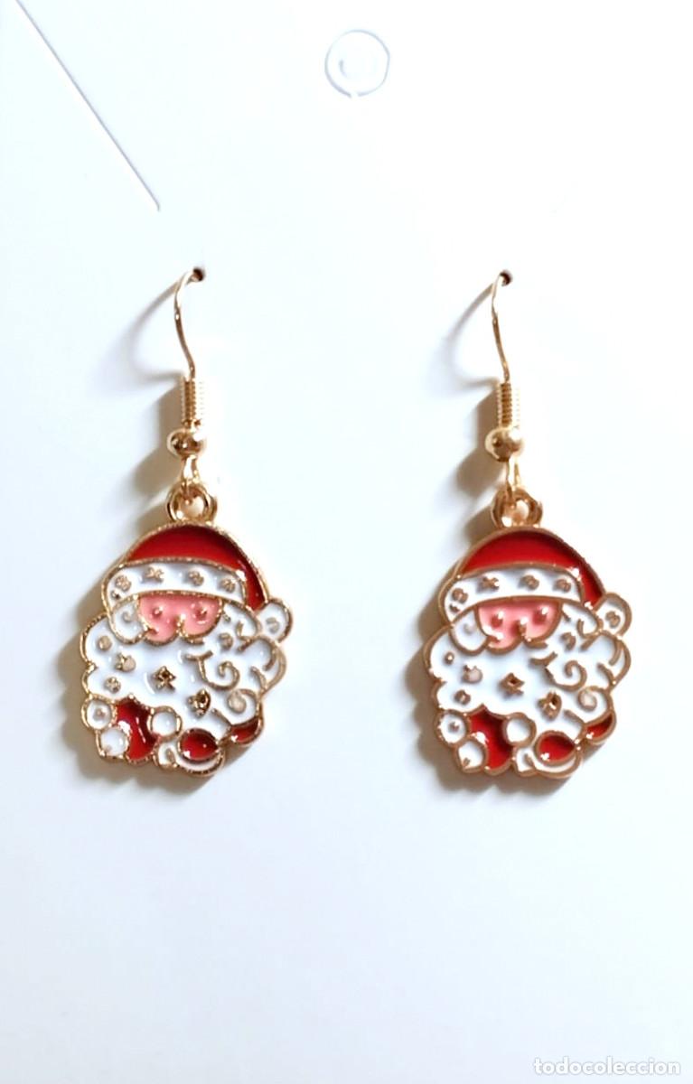 Joyeria: Pendientes navide&ntilde;os con pap&aacute; Noel, Nuevos - Foto 3