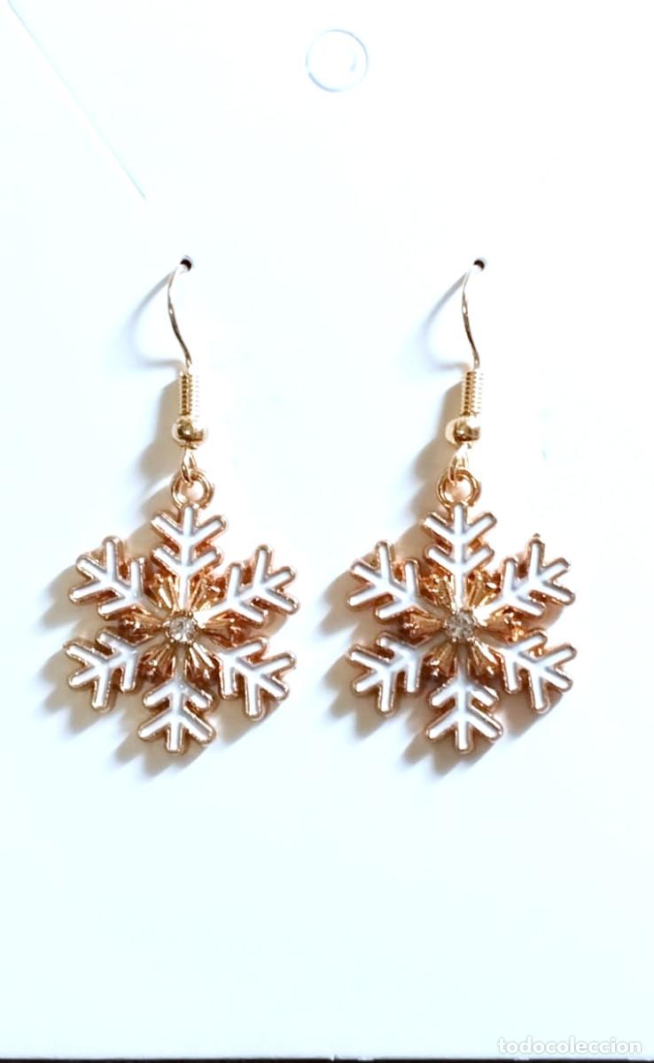 Joyeria: Pendientes navide&ntilde;os con estrella de nieve, Nuevos - Foto 3
