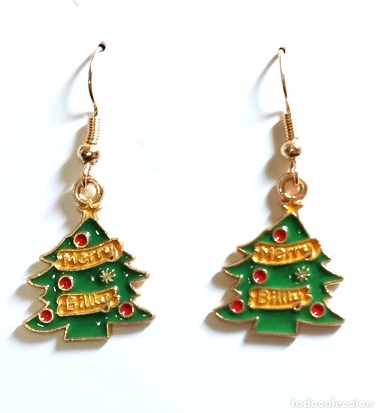 Joyeria: Pendientes navide&ntilde;os con &aacute;rbol de navidad, Nuevos - Foto 1
