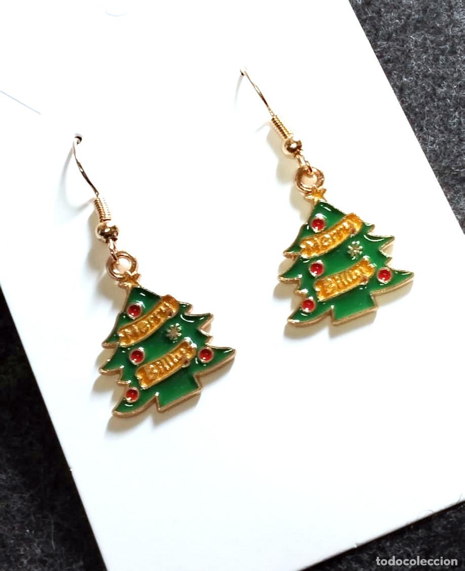 Joyeria: Pendientes navide&ntilde;os con &aacute;rbol de navidad, Nuevos - Foto 2