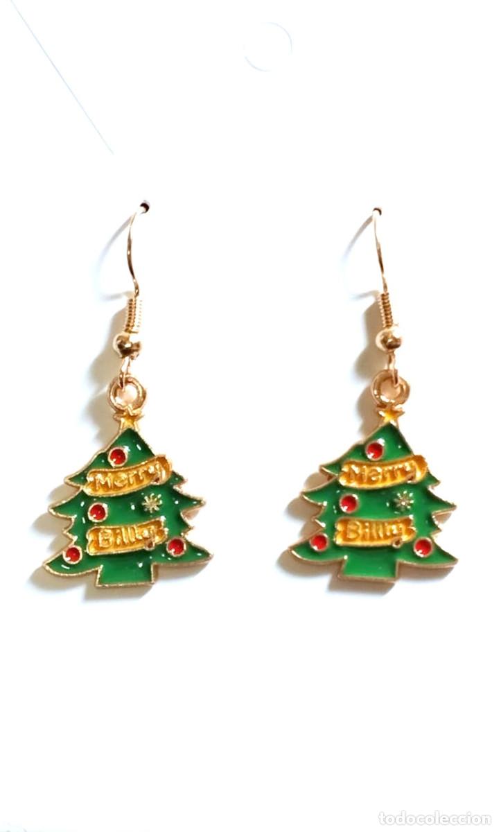 Joyeria: Pendientes navide&ntilde;os con &aacute;rbol de navidad, Nuevos - Foto 3