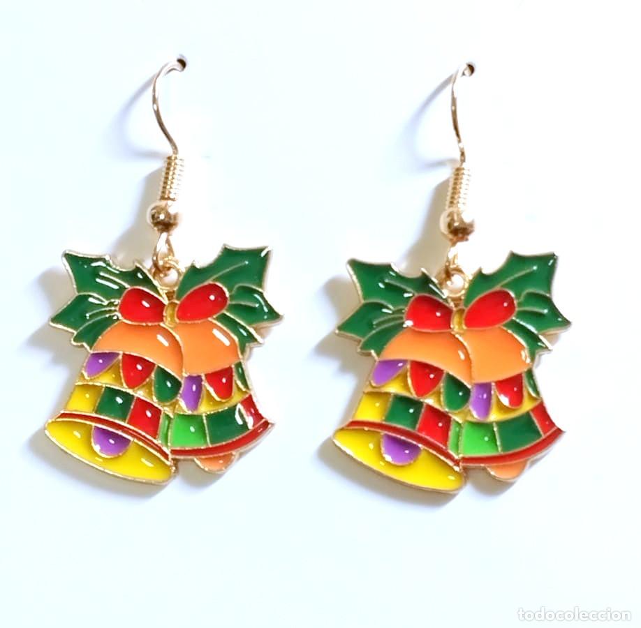 Joyeria: Pendientes navide&ntilde;os con campanas de navidad, Nuevos - Foto 1