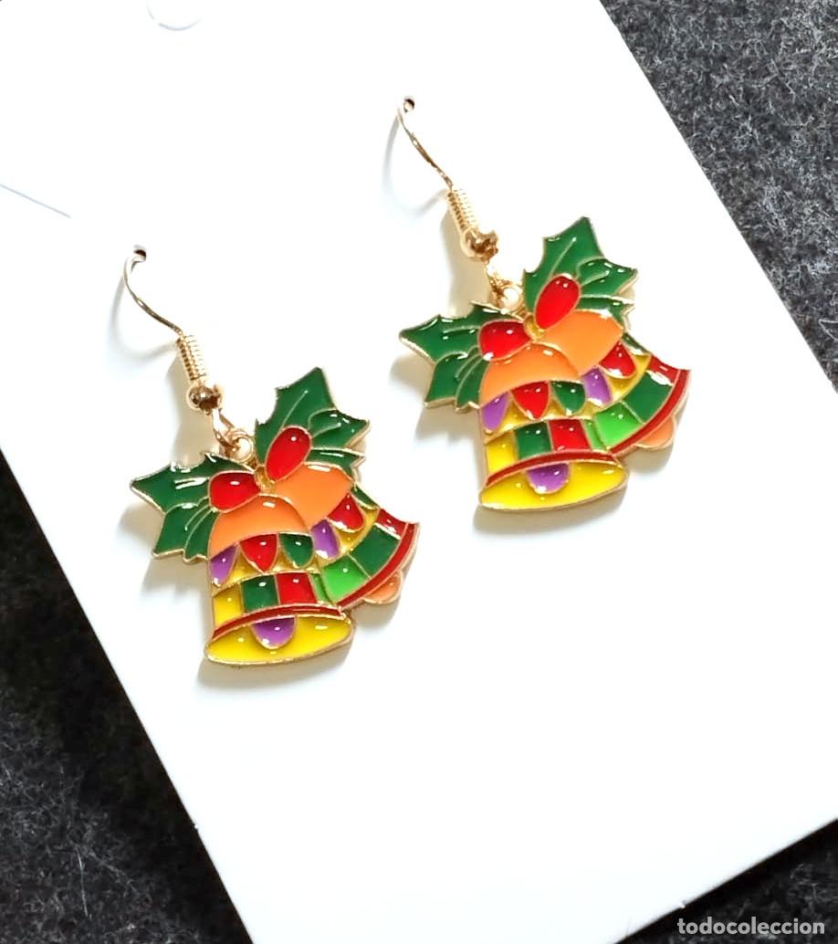 Joyeria: Pendientes navide&ntilde;os con campanas de navidad, Nuevos - Foto 2