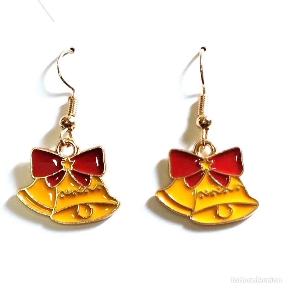 Joyeria: Pendientes navide&ntilde;os con campanas de navidad, Nuevos - Foto 1