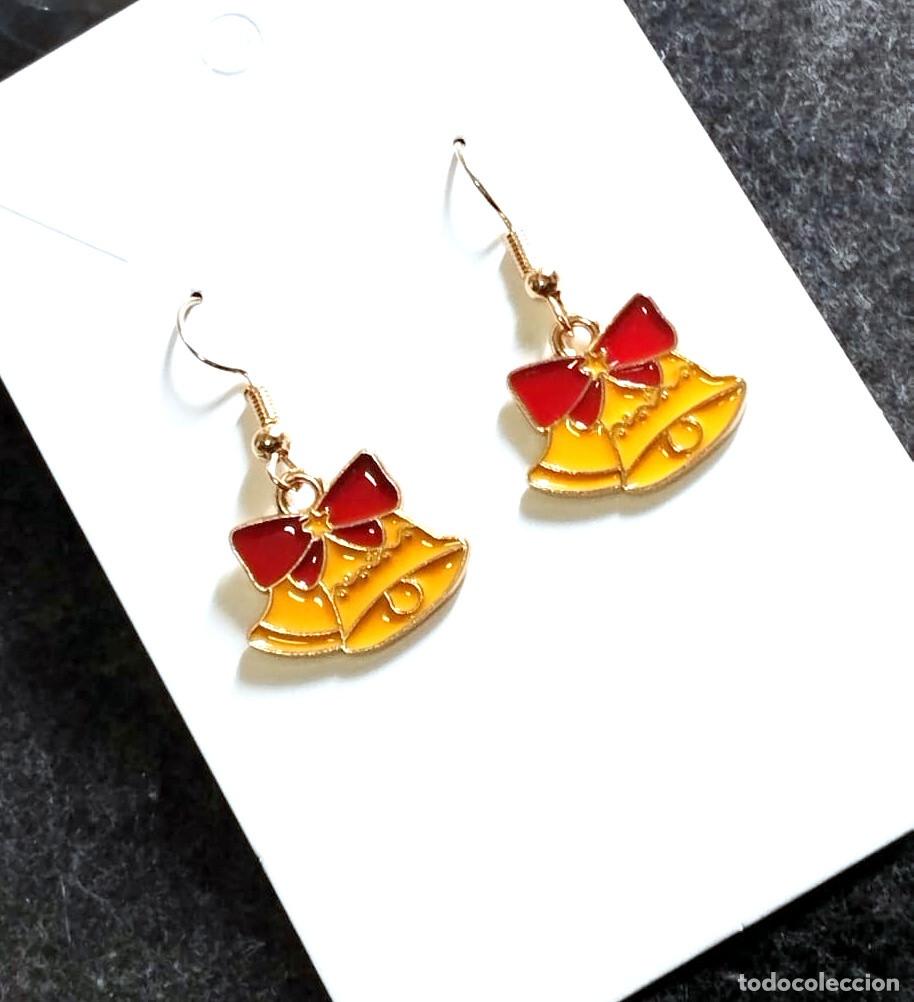 Joyeria: Pendientes navide&ntilde;os con campanas de navidad, Nuevos - Foto 2