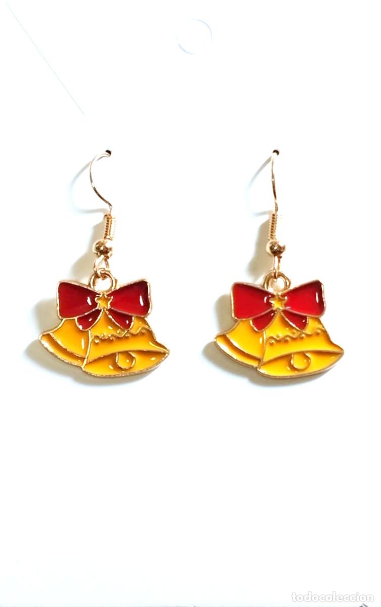Joyeria: Pendientes navide&ntilde;os con campanas de navidad, Nuevos - Foto 3