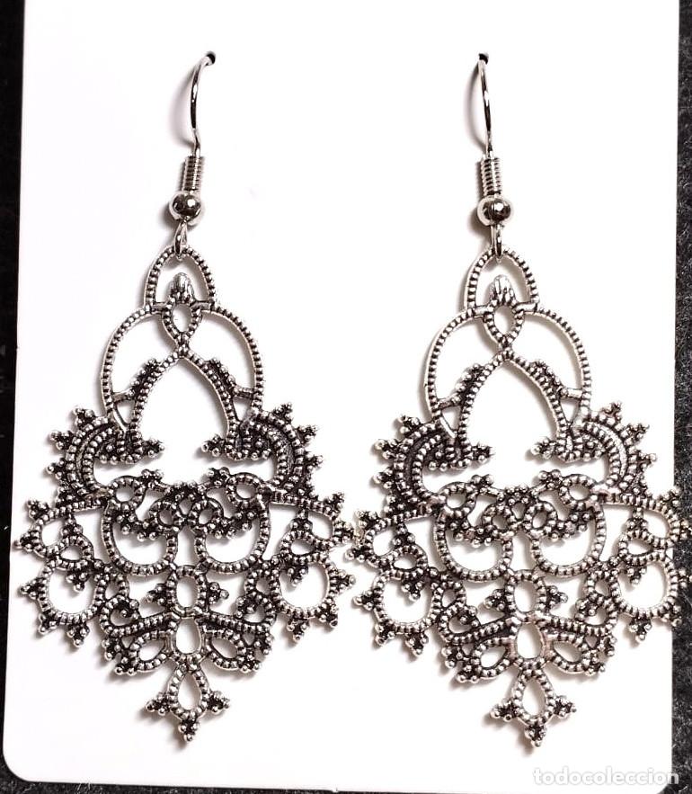 Joyeria: Pendientes largos bohemios color plata, Nuevos - Foto 1