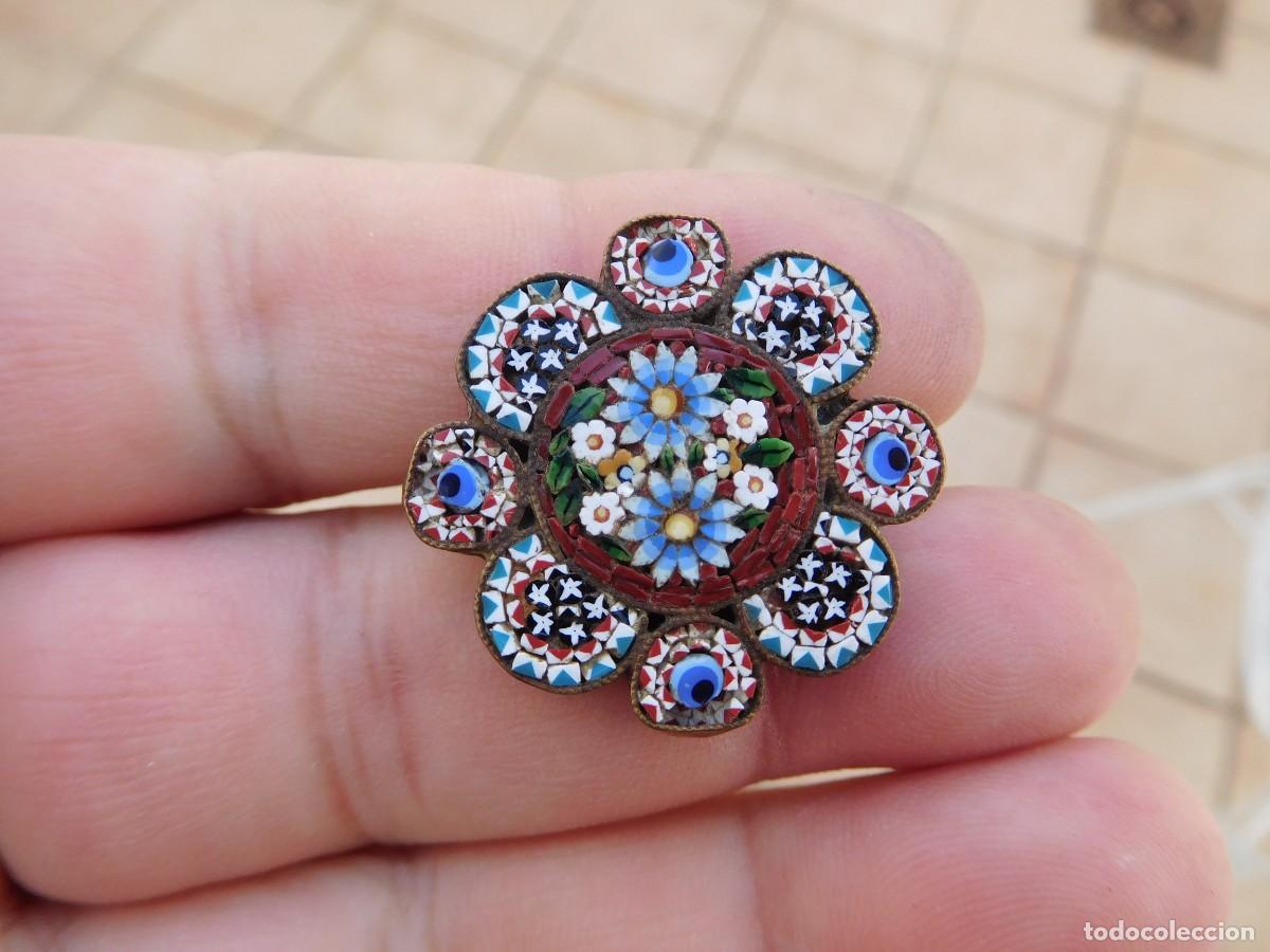 Joyeria: Broche antiguo con micro mosaico - Foto 2