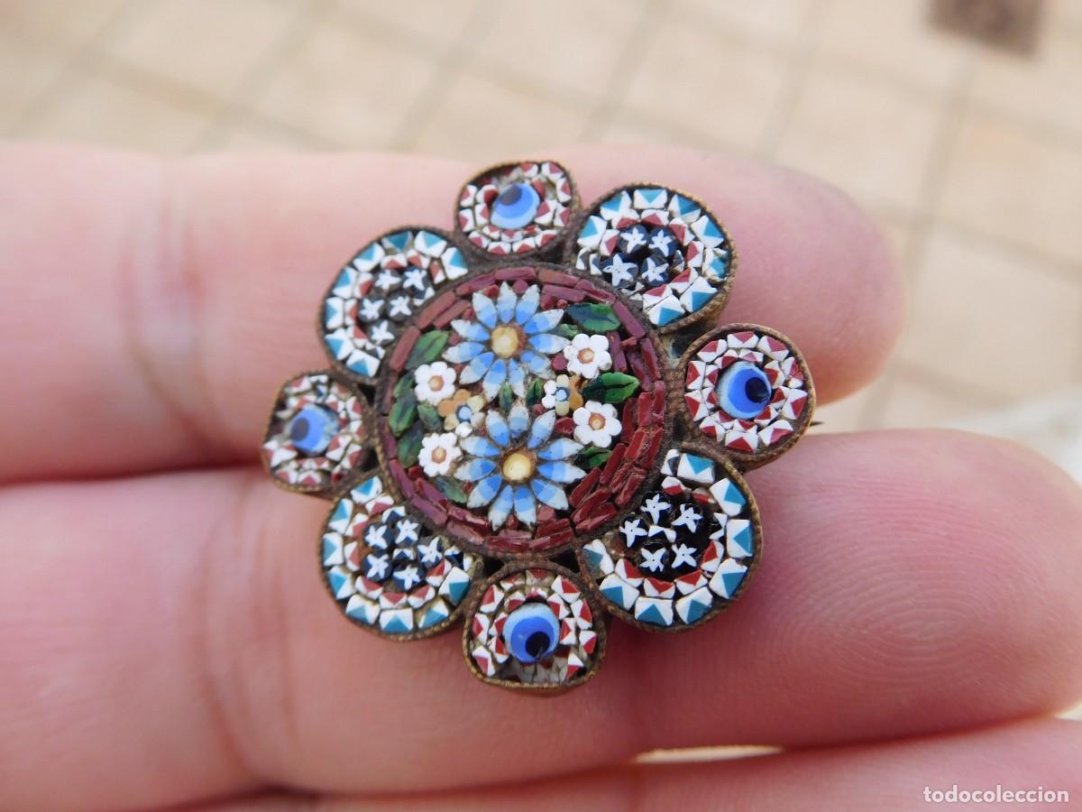 Joyeria: Broche antiguo con micro mosaico - Foto 3