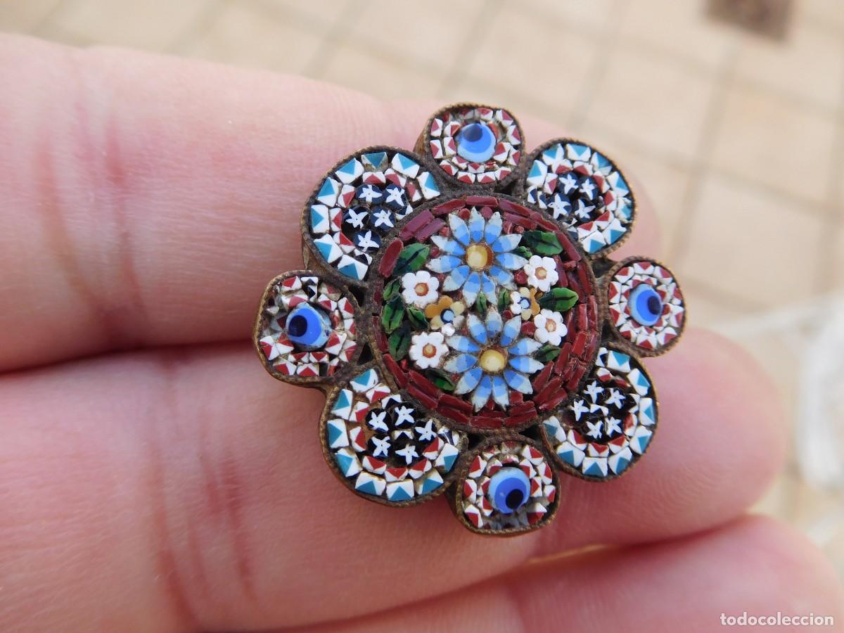 Joyeria: Broche antiguo con micro mosaico - Foto 4