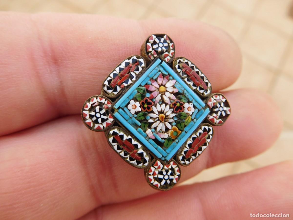 Joyeria: Broche antiguo con micro mosaico - Foto 3