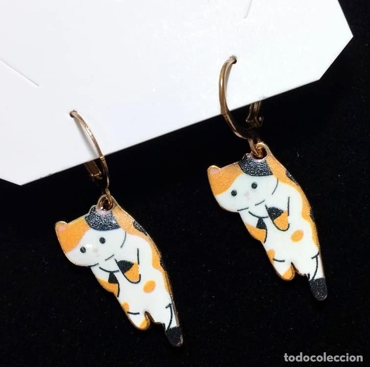 Joyeria: Pendientes gatitos color combinado, Nuevos - Foto 4
