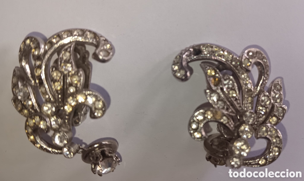 Joyeria: Pendientes a&ntilde;os 50 pedreria - Foto 2