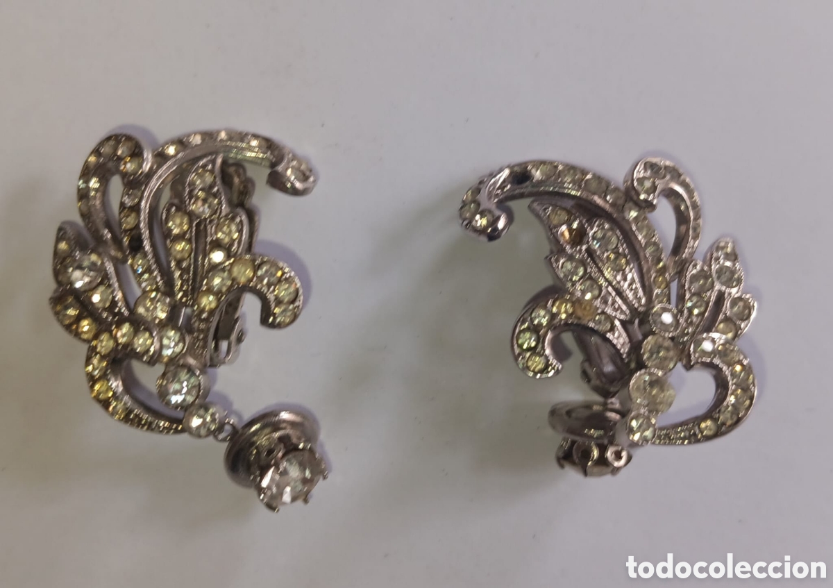 Joyeria: Pendientes a&ntilde;os 50 pedreria - Foto 1