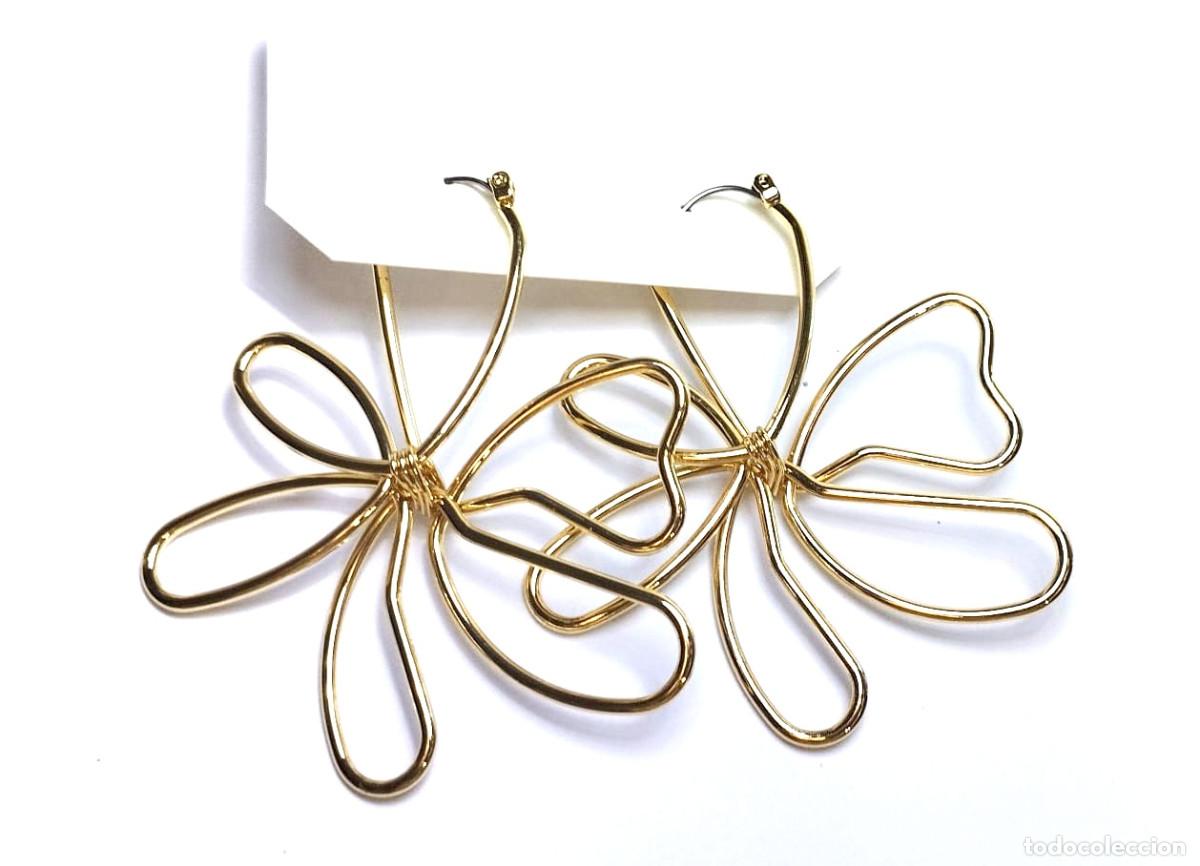 Joyeria: Pendientes largos color oro, Nuevos - Foto 2
