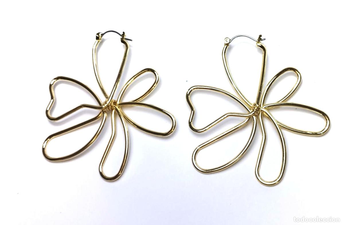 Joyeria: Pendientes largos color oro, Nuevos - Foto 3