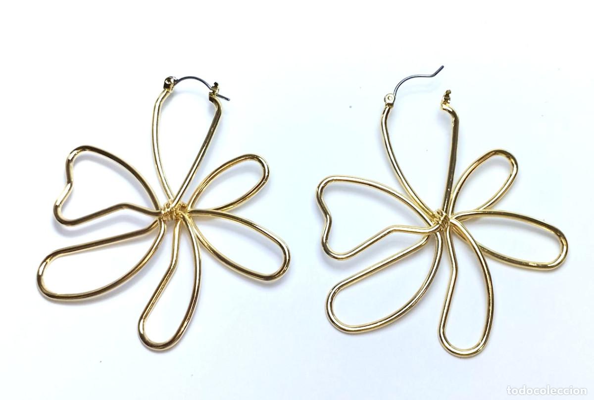 Joyeria: Pendientes largos color oro, Nuevos - Foto 4