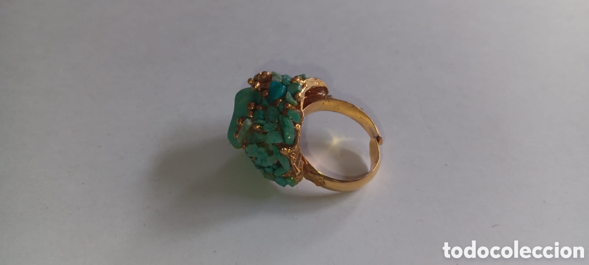 Joyeria: Anillo dorado a&ntilde;os 60/70 - Foto 2