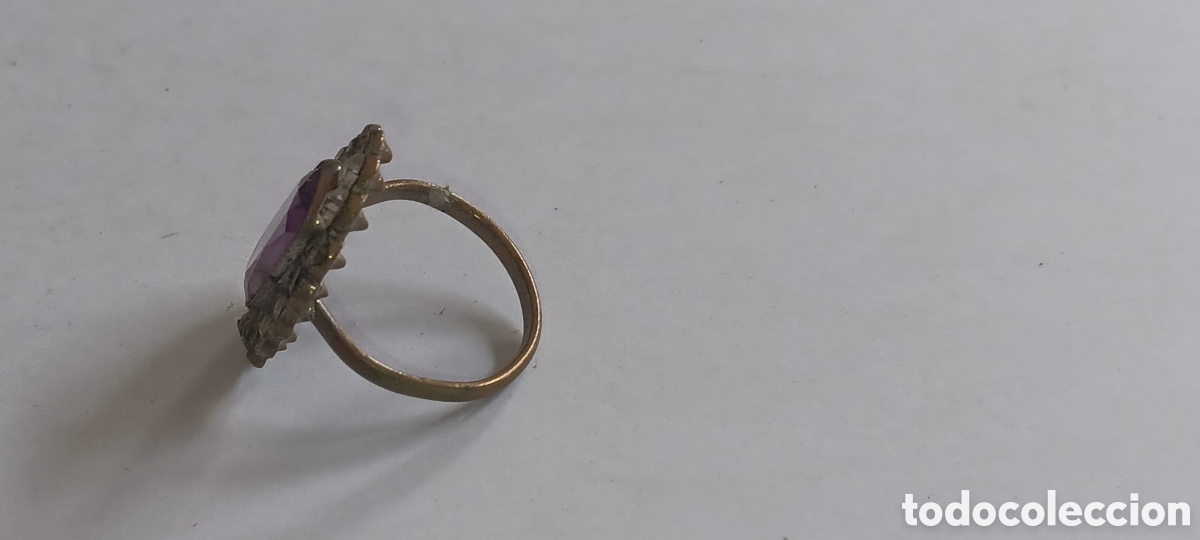 Joyeria: Anillo con piedras moradas . A&ntilde;os 50 - Foto 2