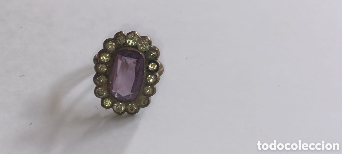 Joyeria: Anillo con piedras moradas . A&ntilde;os 50 - Foto 1