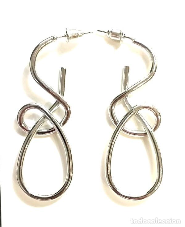 Joyeria: Pendientes largos color plata, Nuevos - Foto 1