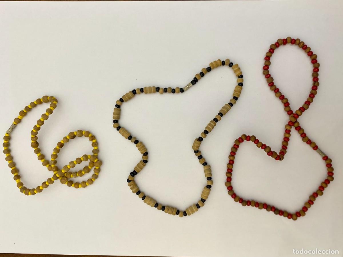 Joyeria: 3 COLLARES CON CUENTAS DE MADERA Y PL&Aacute;STICO - Foto 1