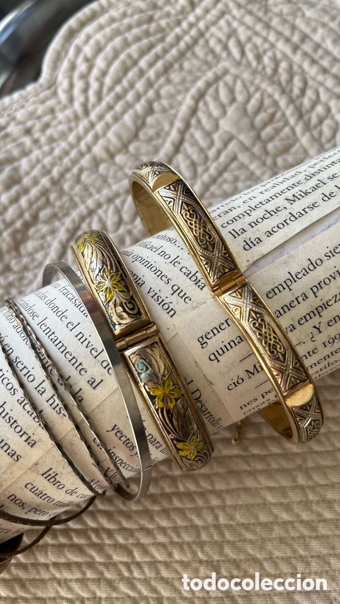 Joyeria: Lote variado de pulseras oro de Toledo - Foto 4