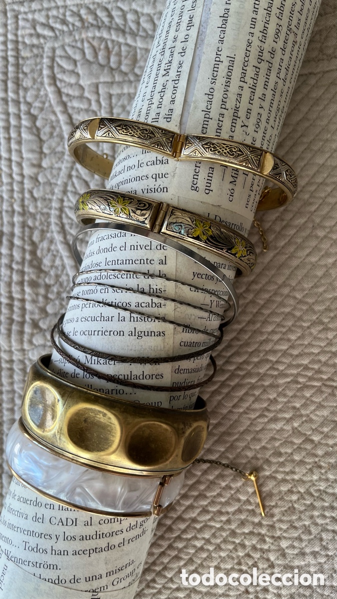 Joyeria: Lote variado de pulseras oro de Toledo - Foto 1