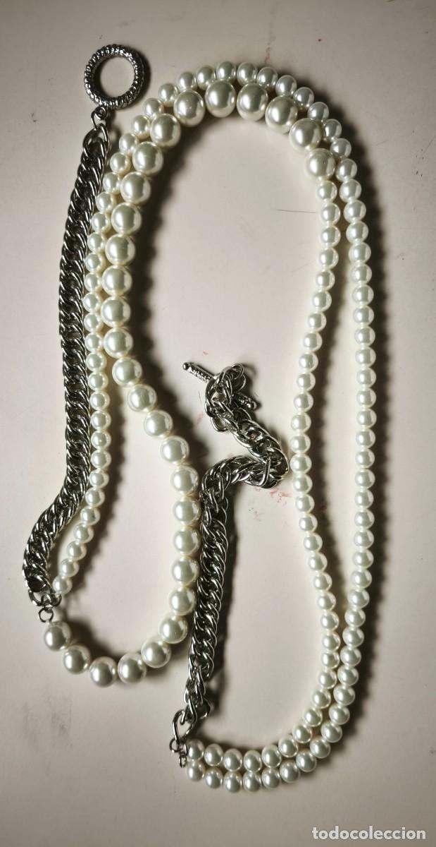 Joyeria: Collar antiguo de perlas de bisuteria - Foto 2
