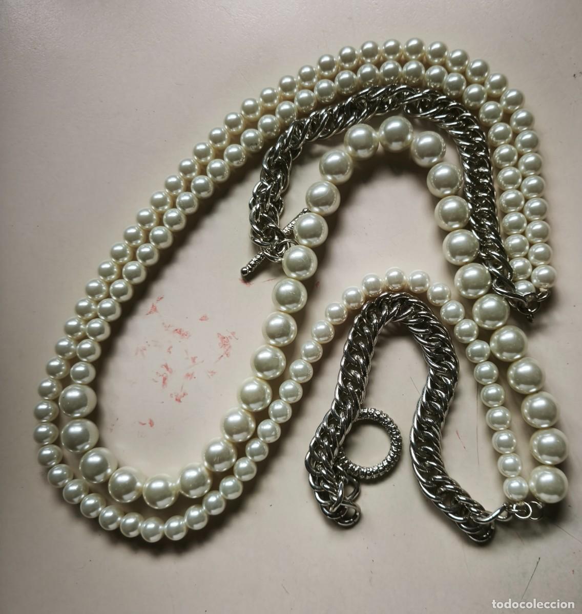 Joyeria: Collar antiguo de perlas de bisuteria - Foto 3