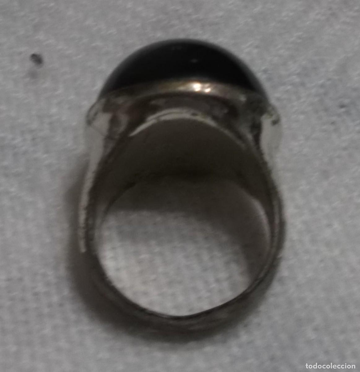 Joyeria: anillo plateado con una bola de billar - Foto 2