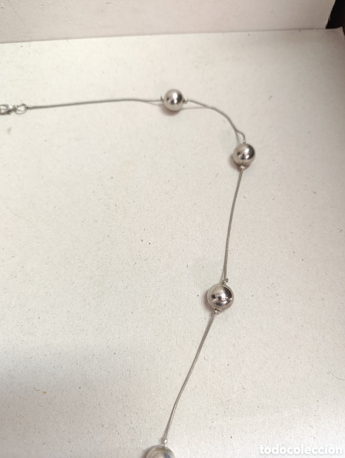 Joyeria: COLLAR DE BISUTERIA EN METAL. BOLAS. - Foto 5