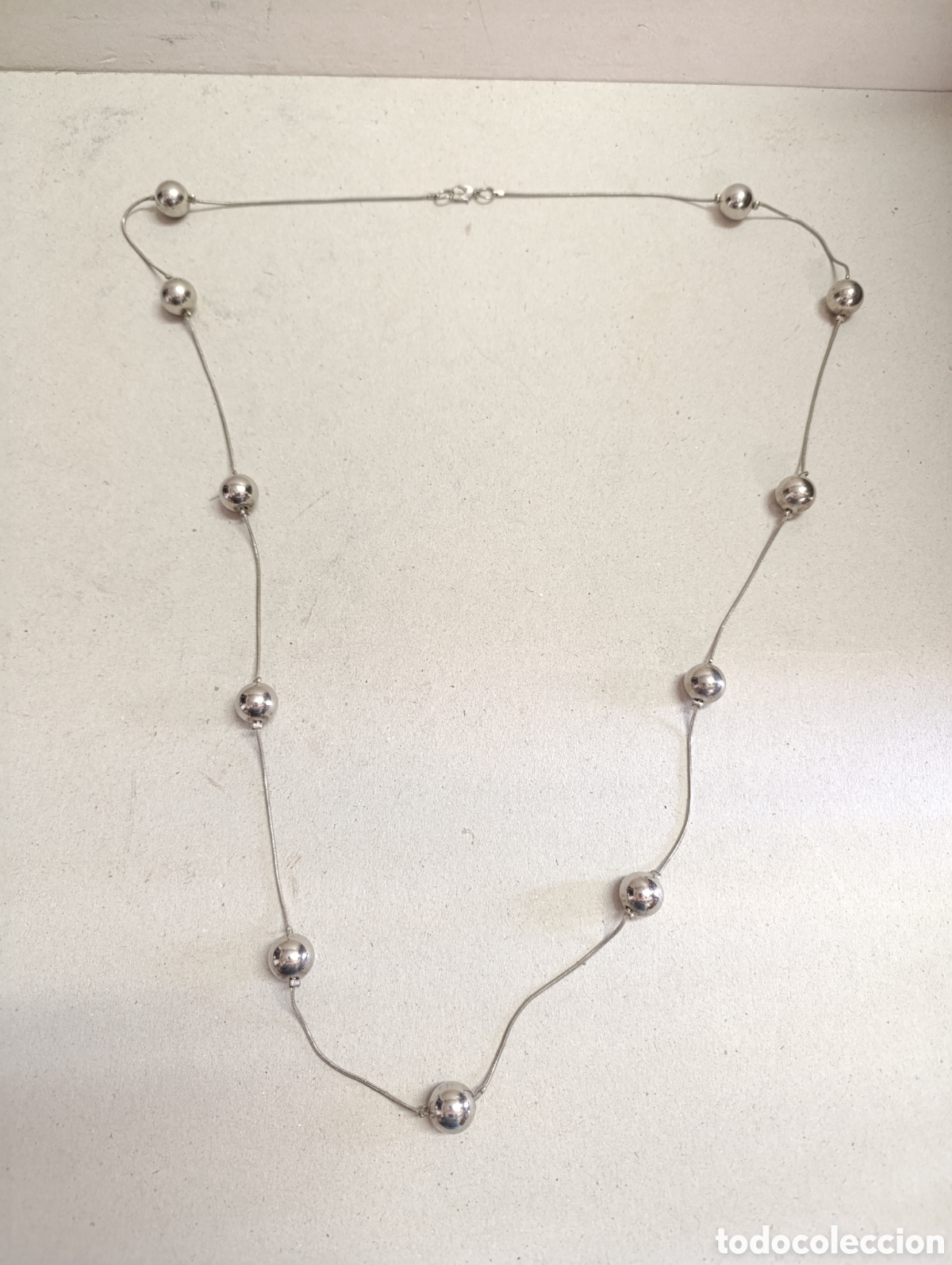 Joyeria: COLLAR DE BISUTERIA EN METAL. BOLAS. - Foto 6