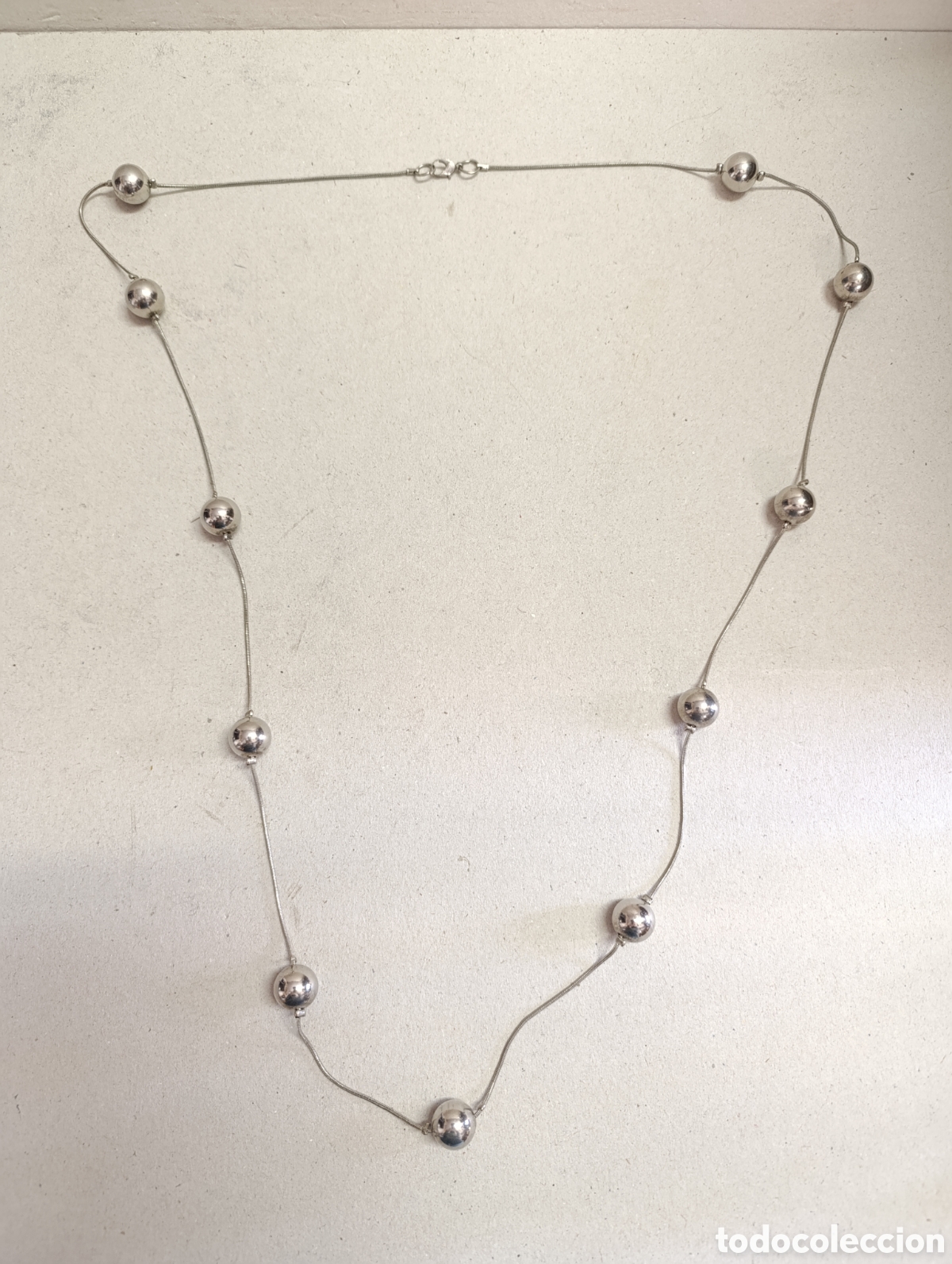 Joyeria: COLLAR DE BISUTERIA EN METAL. BOLAS. - Foto 1