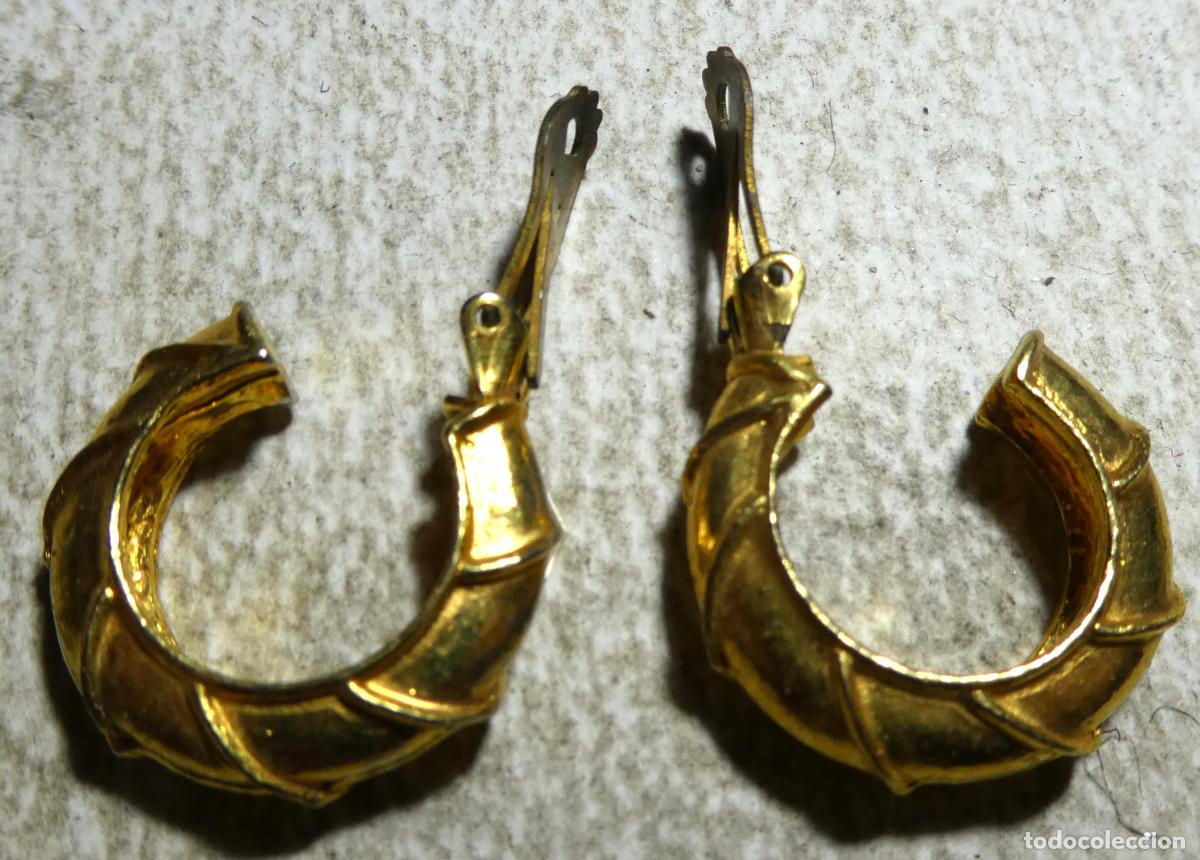 Joyeria: Conjunto de pendientes dorados - Foto 2