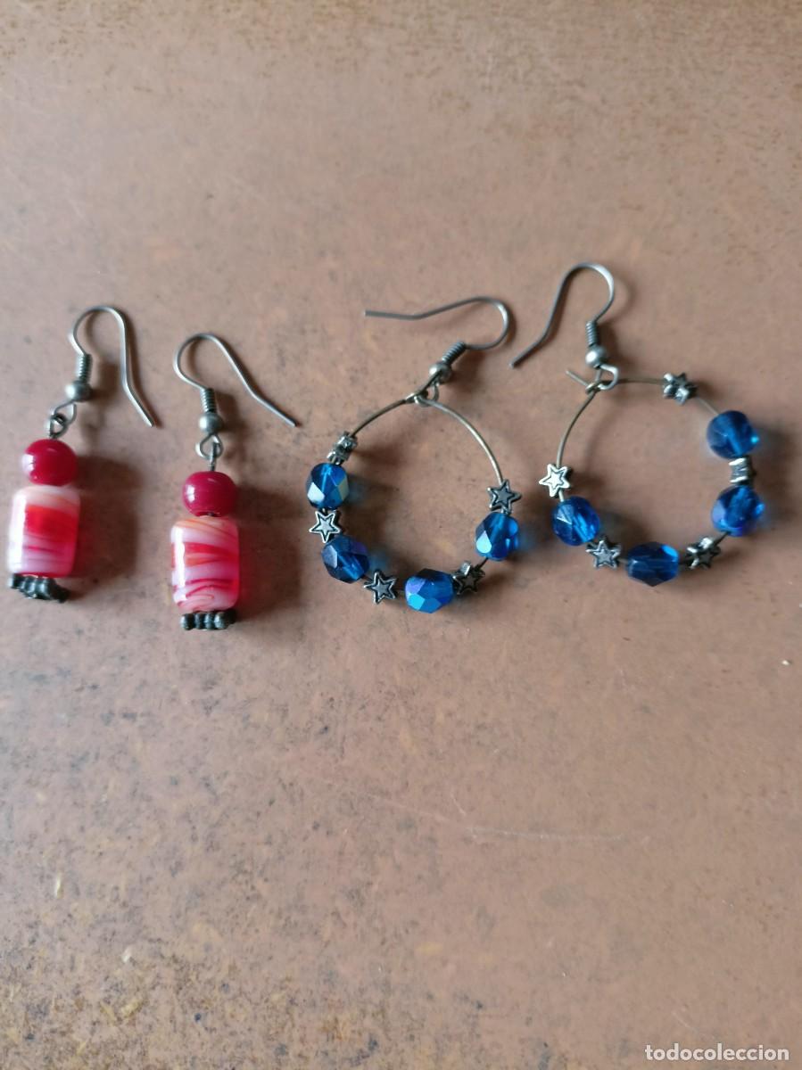 Joyeria: Lote 2 pares de pendientes bisuteria - Foto 1