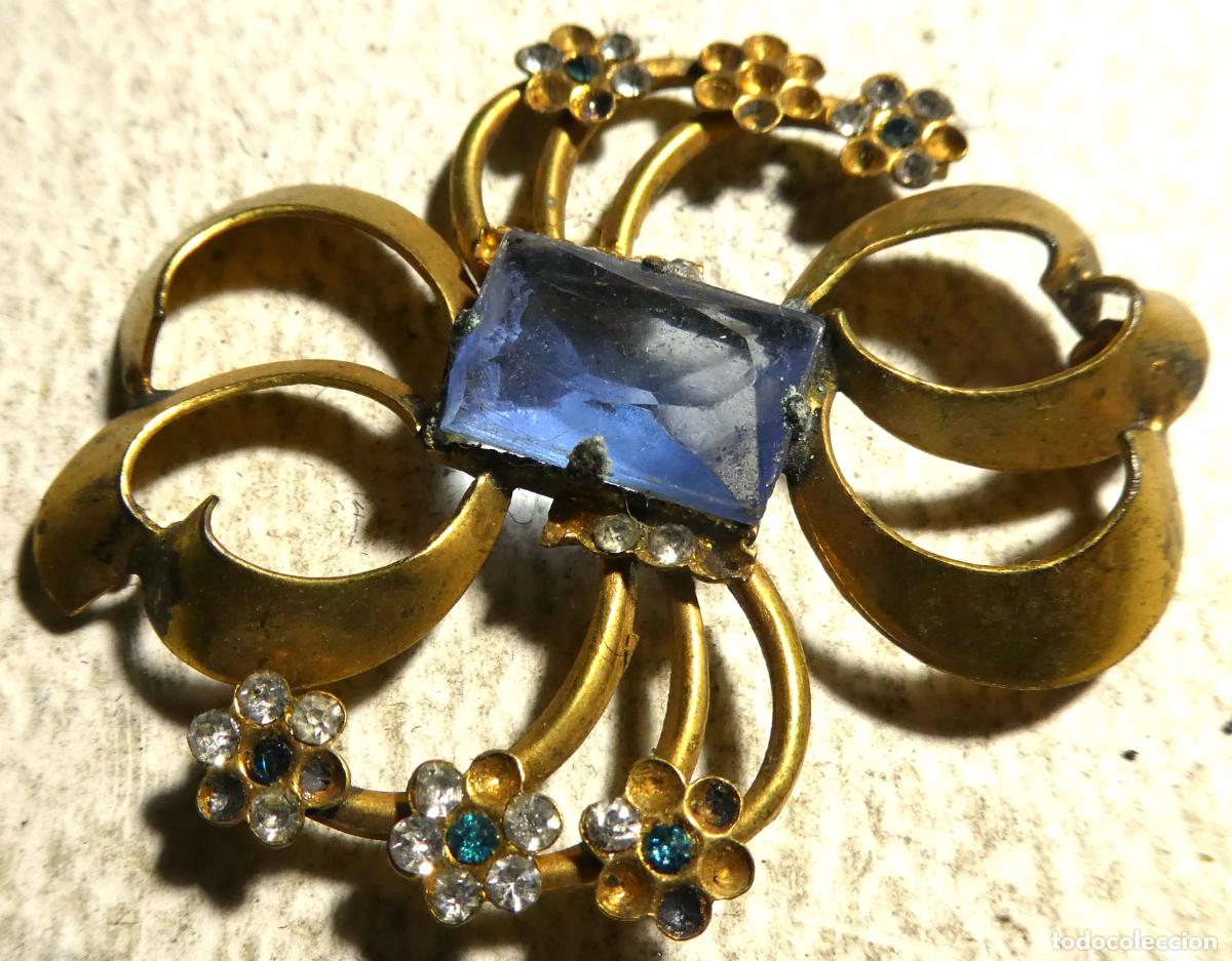 Joyeria: Broche de bisuter&iacute;a dorado - Foto 1