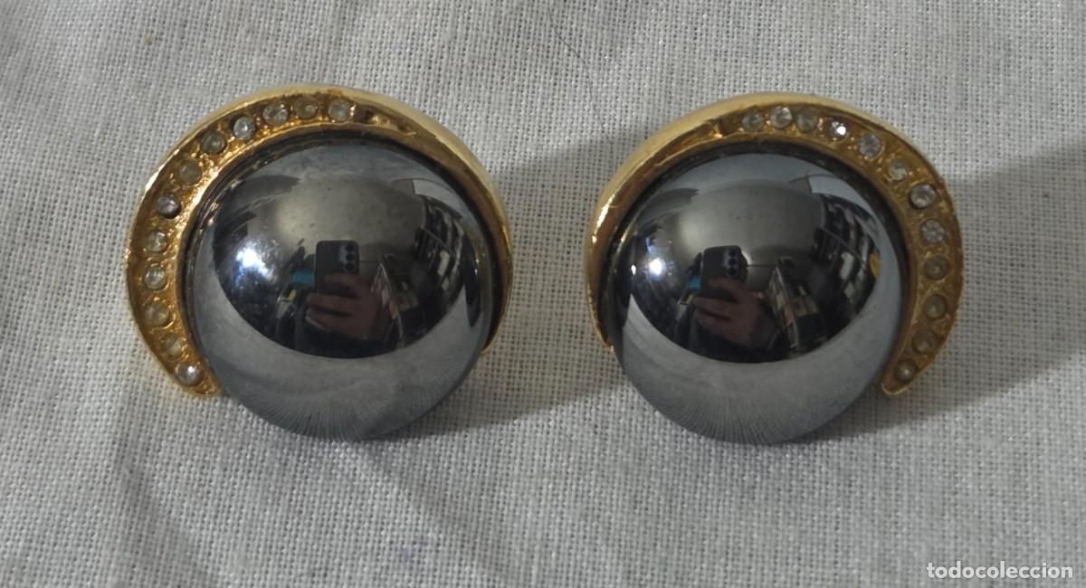 Joyeria: Pendientes de hematites con metal dorado - Foto 1