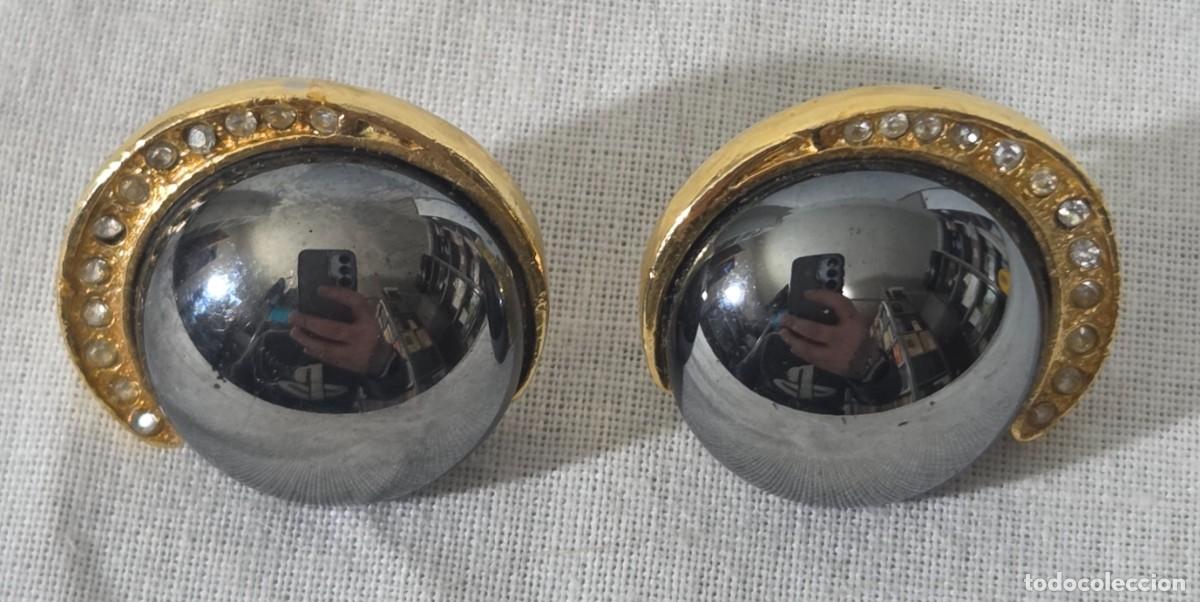 Joyeria: Pendientes de hematites con metal dorado - Foto 3