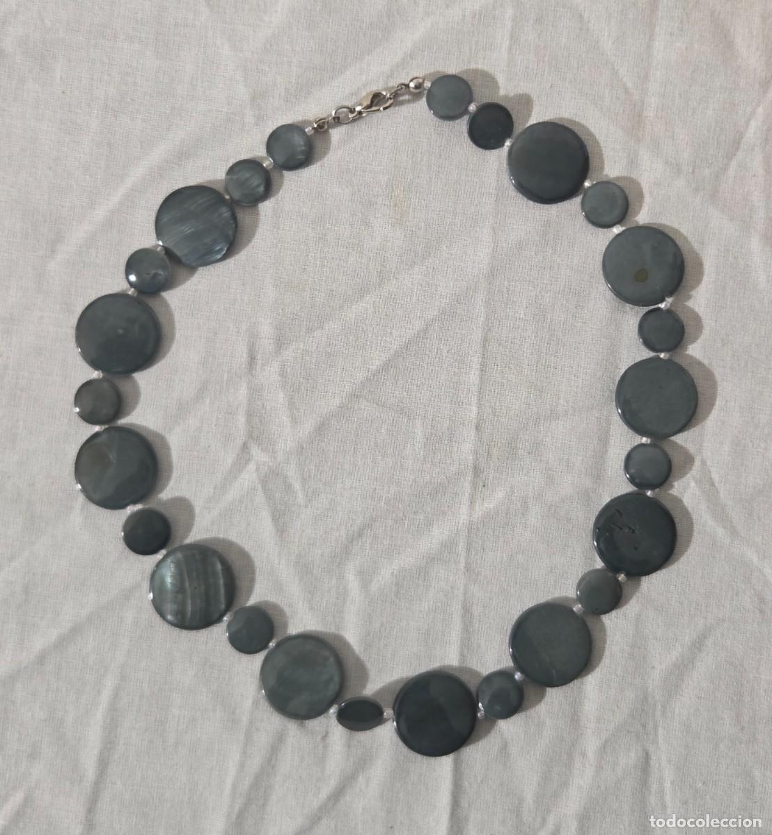 Joyeria: Collar o gargantilla de n&aacute;car negro - Foto 1