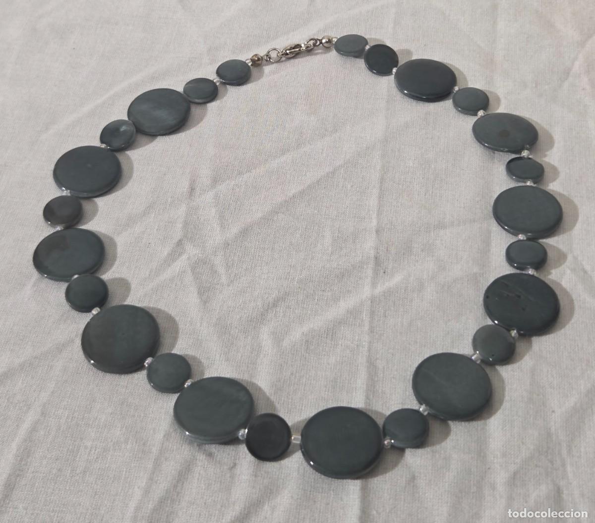 Joyeria: Collar o gargantilla de n&aacute;car negro - Foto 2