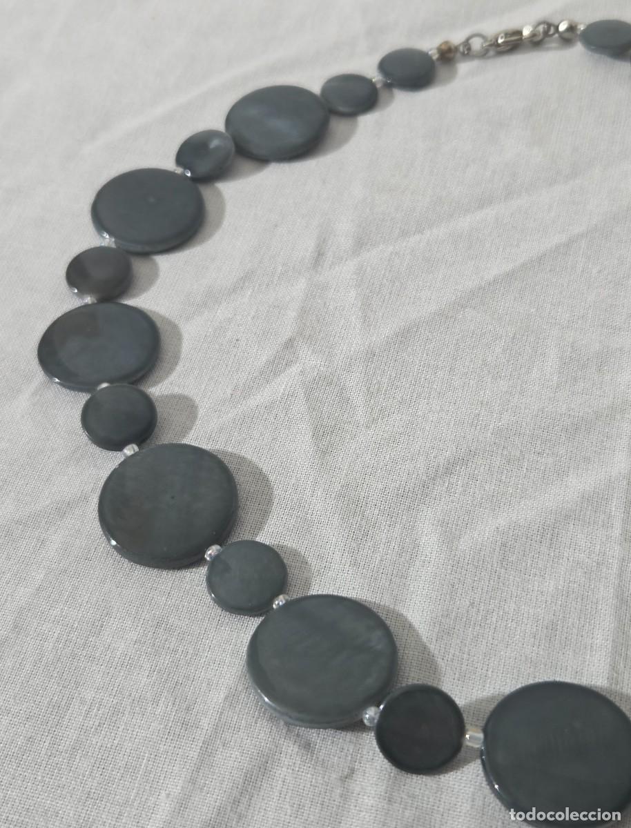 Joyeria: Collar o gargantilla de n&aacute;car negro - Foto 3