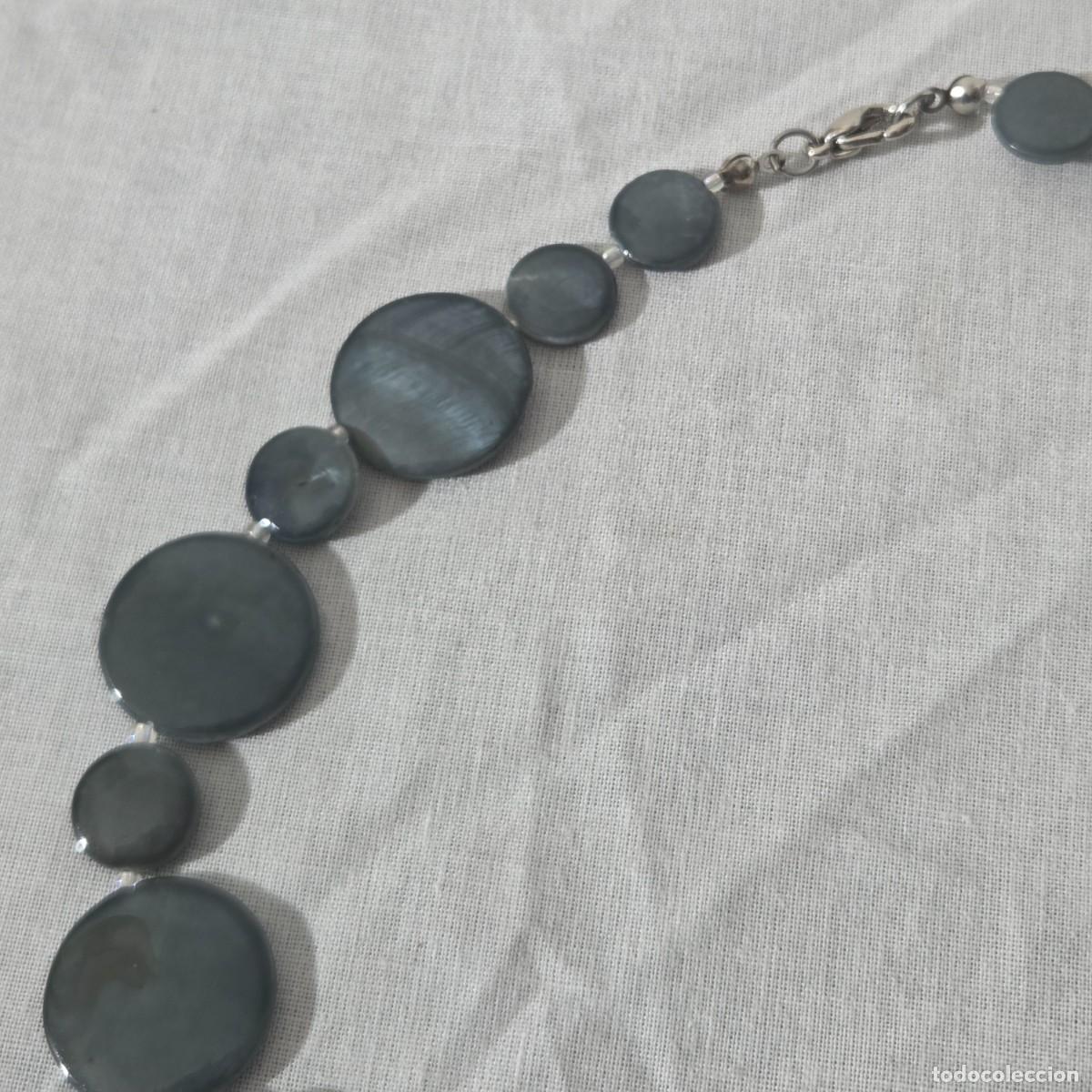 Joyeria: Collar o gargantilla de n&aacute;car negro - Foto 4