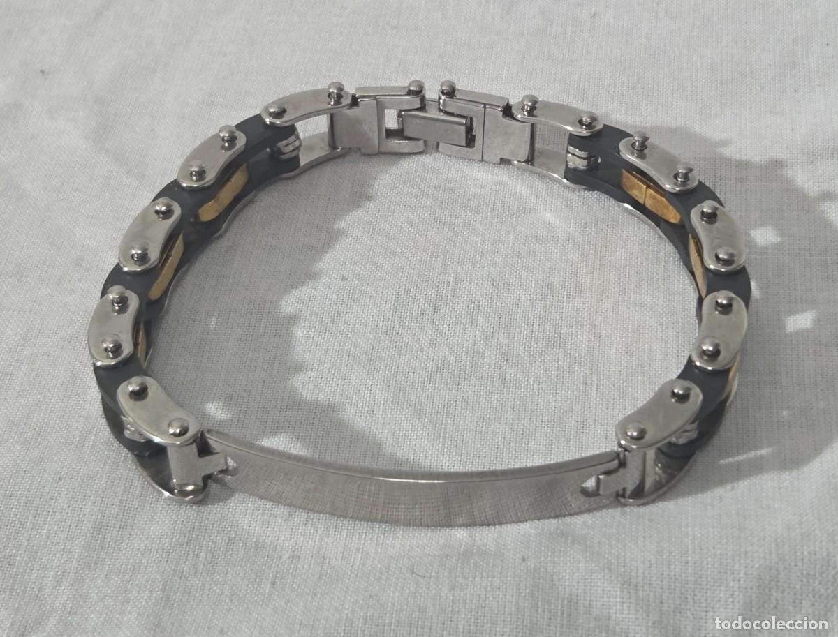 Joyeria: Pulsera de acero, cadena de moto - Foto 2