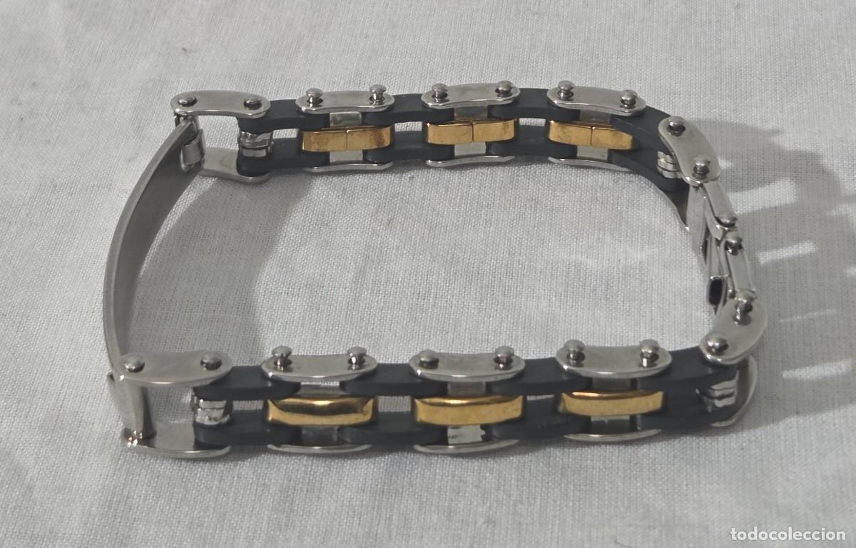 Joyeria: Pulsera de acero, cadena de moto - Foto 3