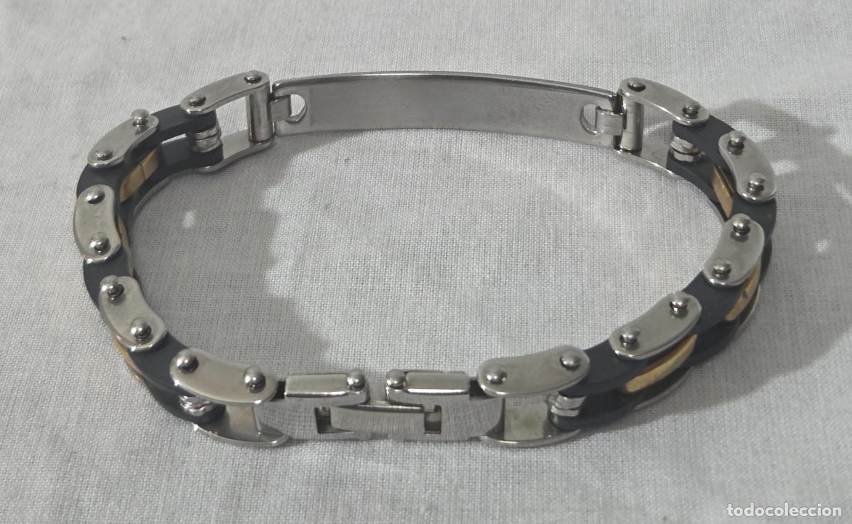Joyeria: Pulsera de acero, cadena de moto - Foto 4