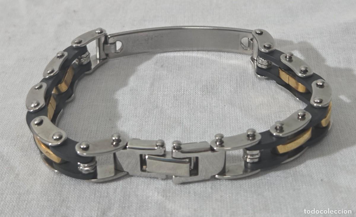 Joyeria: Pulsera de acero, cadena de moto - Foto 6