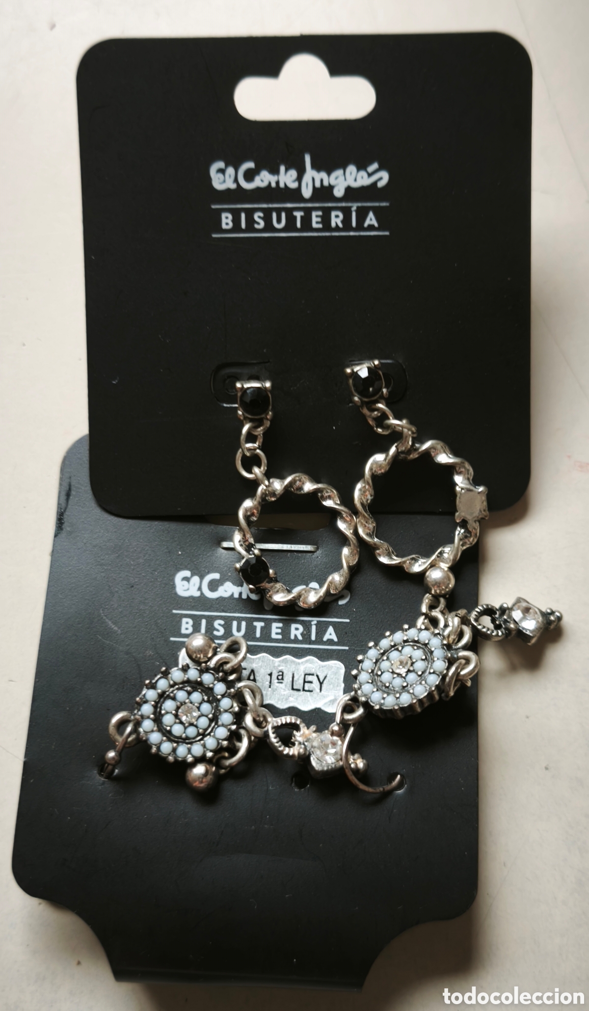 Joyeria: Dos pares de pendientes. Corte Ingles - Foto 1